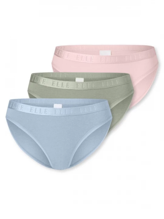 Foto van product ELLE Slip hemelsblauw / kaki / rosa
