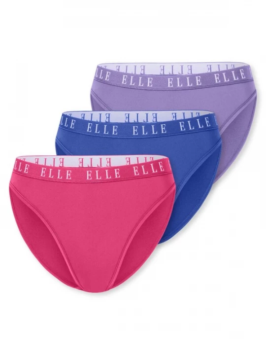 Foto van product ELLE Slip ' High Leg - ELLE LOGO ' gemengde kleuren