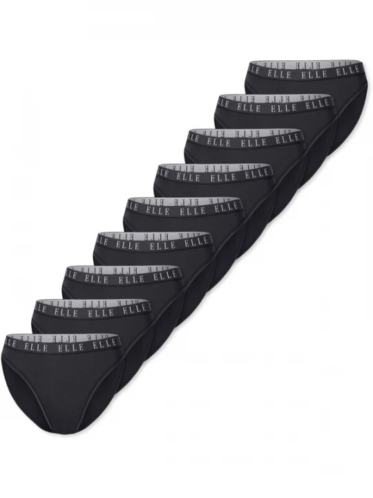 Foto van product ELLE Slip ' High Leg Logo ' zwart