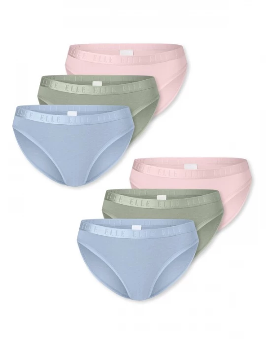 Foto van product ELLE Slip lichtblauw / lichtgroen / rosa