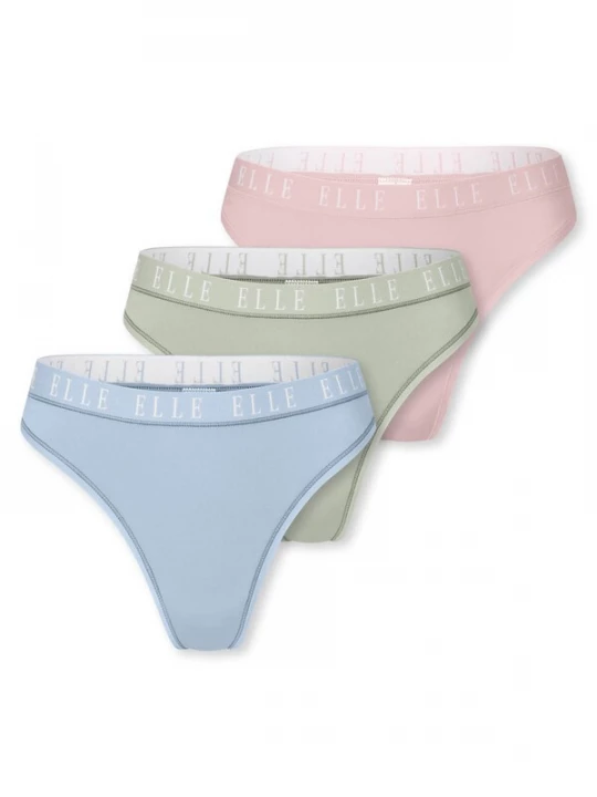Foto van product ELLE String ' Thong - ELLE LOGO ' gemengde kleuren