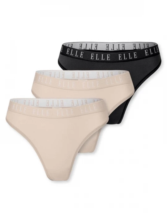 Foto van product ELLE String ' Thong - ELLE LOGO ' gemengde kleuren