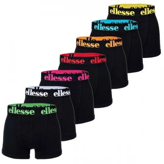 Foto van product ELLESSE Boxershorts blauw / groen / zwart / wit