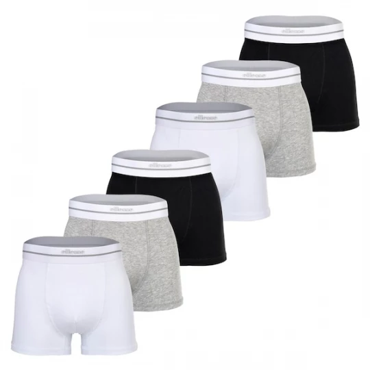 Foto van product ELLESSE Boxershorts grijs gemêleerd / zwart / wit