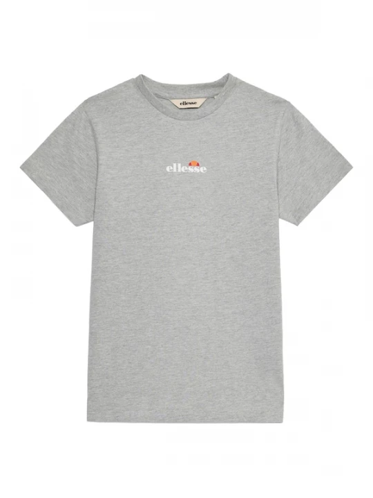 Foto van product ELLESSE Shirt 'Durare' grijs gemêleerd / oranje / rood / wit