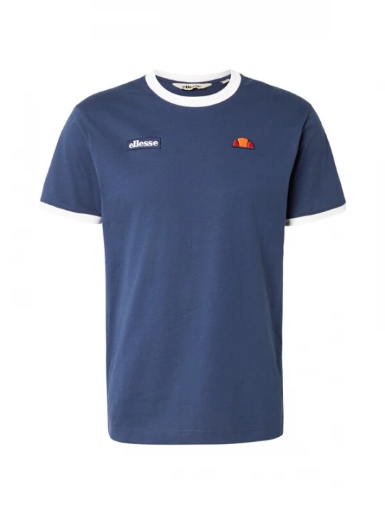 Foto van product ELLESSE Shirt 'Ringetto' marine / geel / abrikoos / wit