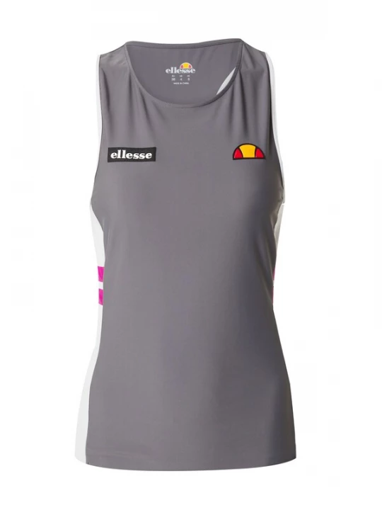 Foto van product ELLESSE Top 'Woodside' donkergrijs / pink / zwart / wit