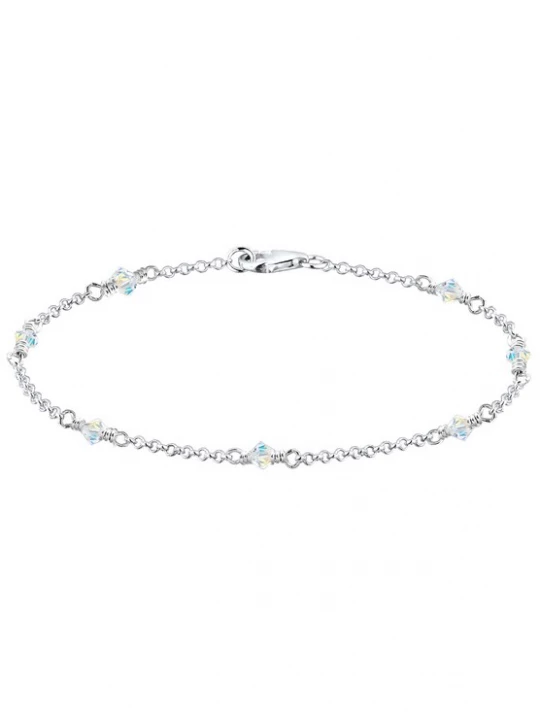 Foto van product ELLI Armband 'Glitzer Steine' zilver