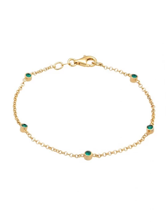 Foto van product ELLI Armband goud / groen