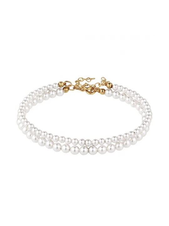 Foto van product ELLI Armband goud / parelwit