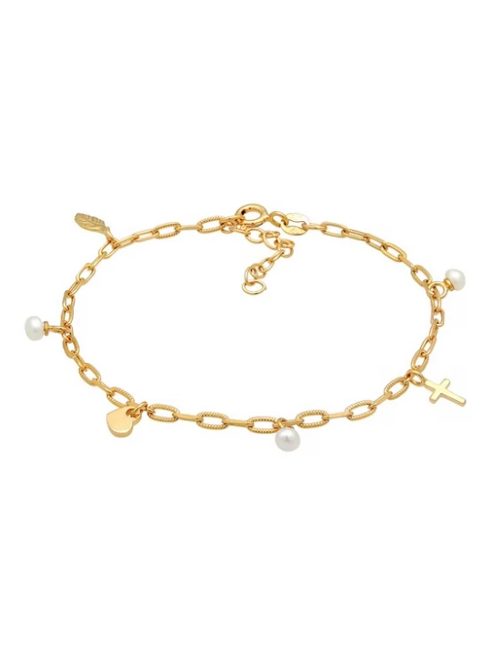 Foto van product ELLI Armband goud / parelwit
