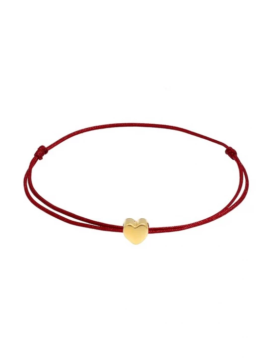 Foto van product ELLI Armband goud / wijnrood