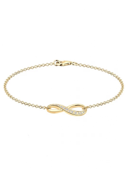 Foto van product ELLI Armband 'Infinity' goud / transparant