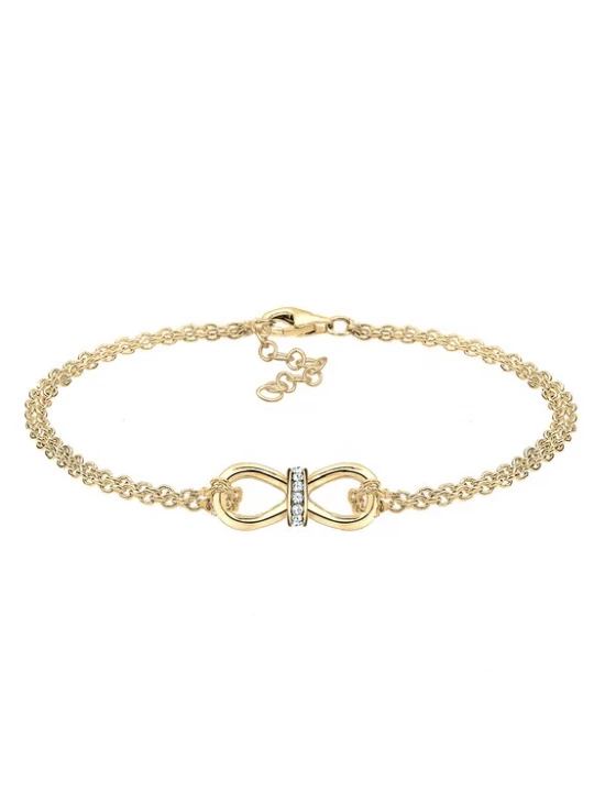 Foto van product ELLI Armband 'Infinity' goud / transparant