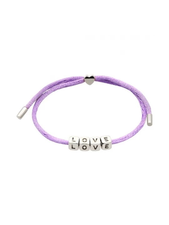 Foto van product ELLI Armband lila / zilver