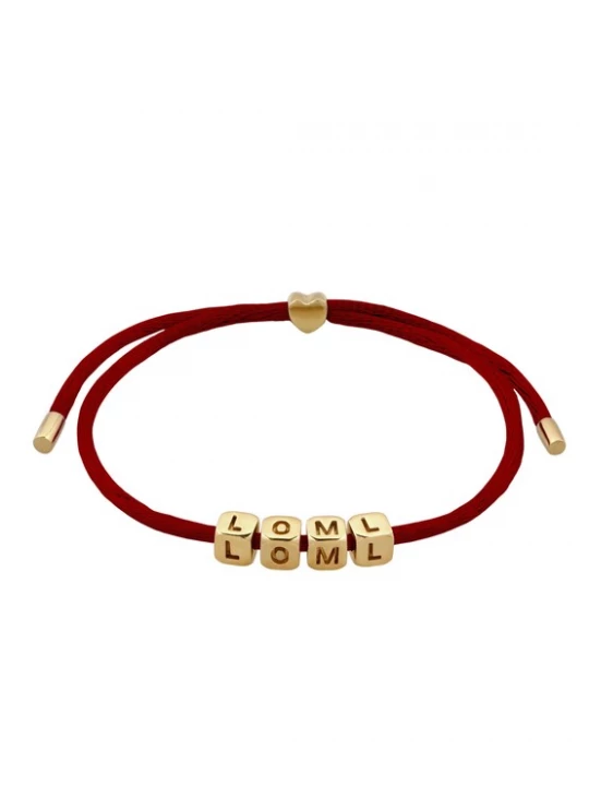 Foto van product ELLI Armband 'Love of my Life' goud / rood