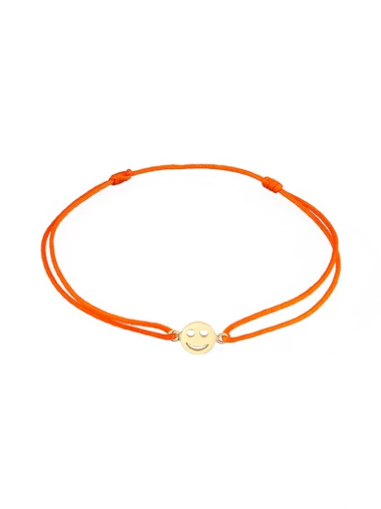 Foto van product ELLI Armband 'Smiling Face' goud / oranje