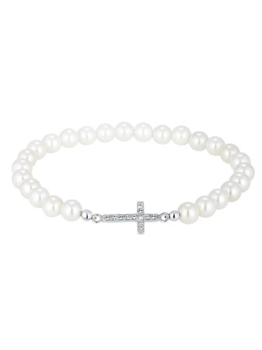 Foto van product ELLI Armband transparant / wit