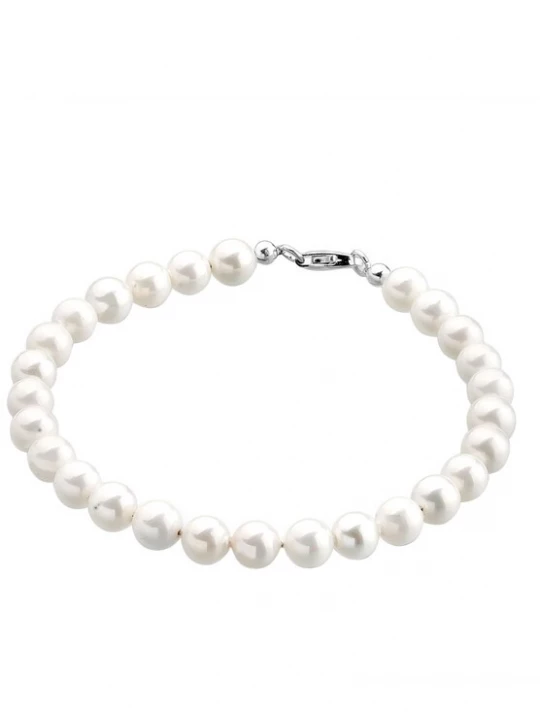 Foto van product ELLI Armband zilver / parelwit