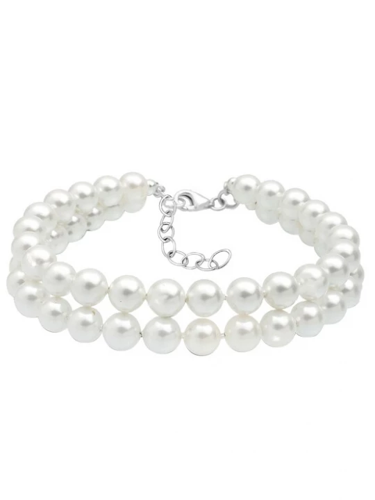Foto van product ELLI Armband zilver / parelwit