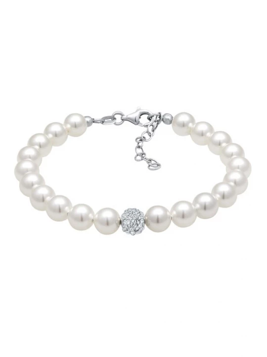 Foto van product ELLI Armband zilver / wit