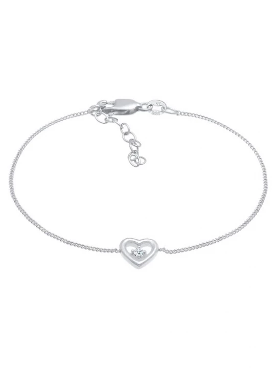 Foto van product Elli DIAMONDS Armband 'Heart' zilver