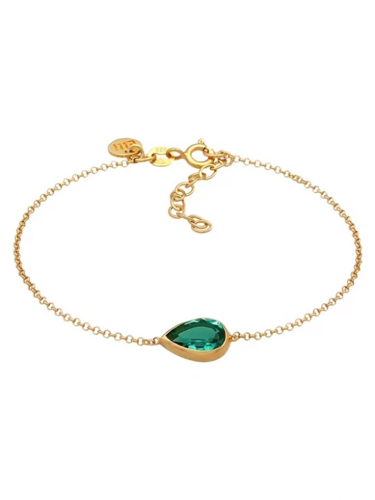 Foto van product ELLI PREMIUM Armband goud / smaragd