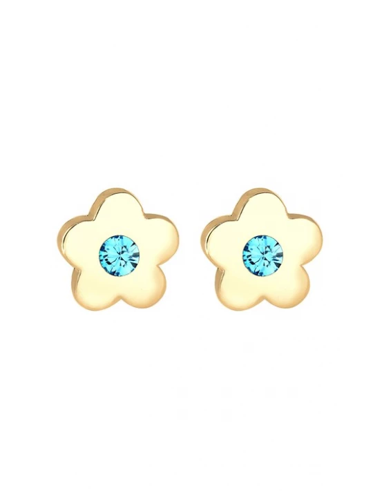 Foto van product ELLI Sieraden 'Blume' aqua / goud