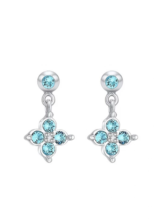 Foto van product ELLI Sieraden 'Blume' blauw / turquoise / zilver