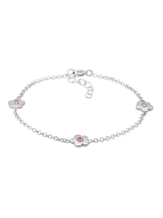 Foto van product ELLI Sieraden 'Blume' pink / zilver