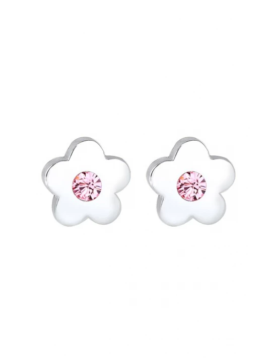 Foto van product ELLI Sieraden 'Blume' rosa / zilver