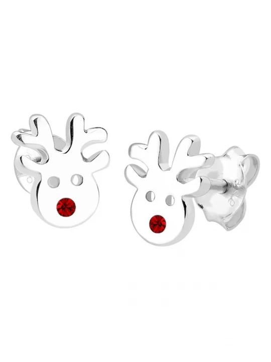Foto van product ELLI Sieraden 'Hirsch' rood / zilver