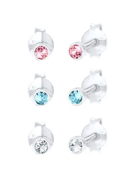 Foto van product ELLI Sieraden lichtblauw / rosa / zilver / wit