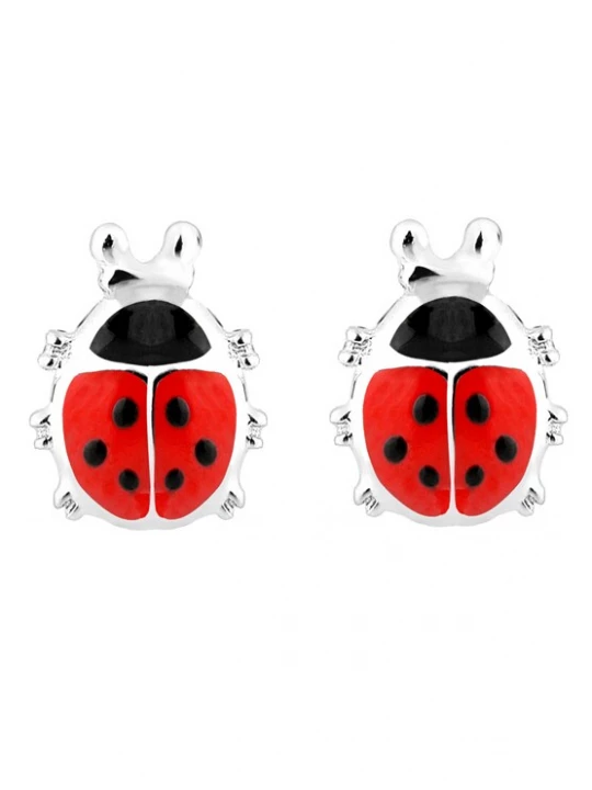 Foto van product ELLI Sieraden vuurrood / zwart / zilver