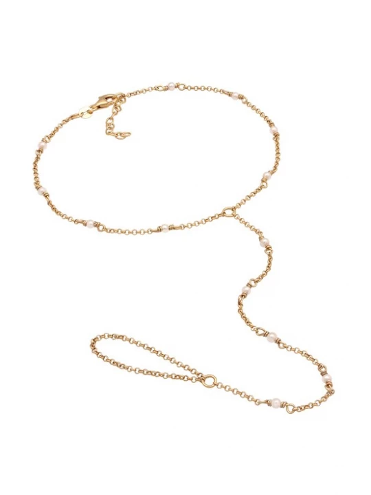 Foto van product ELLI Voetsieraden goud / parelwit