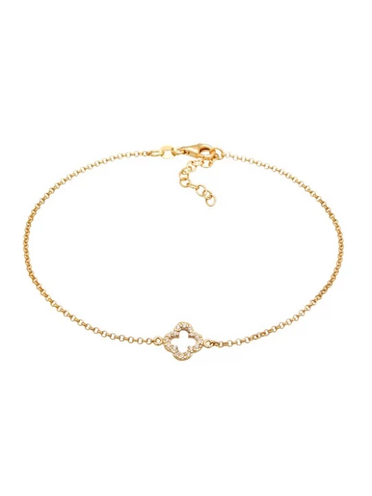 Foto van product ELLI Voetsieraden 'Kleeblatt' goud