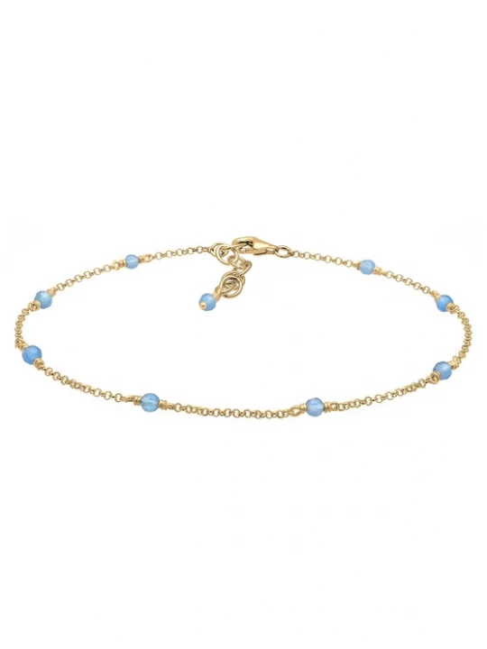 Foto van product ELLI Voetsieraden lichtblauw / goud