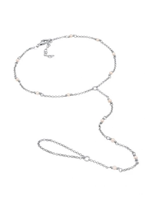 Foto van product ELLI Voetsieraden zilver / parelwit