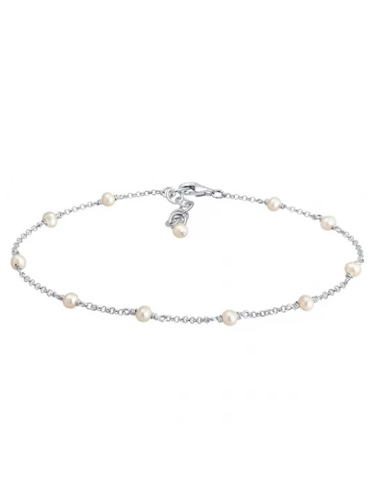 Foto van product ELLI Voetsieraden zilver / parelwit