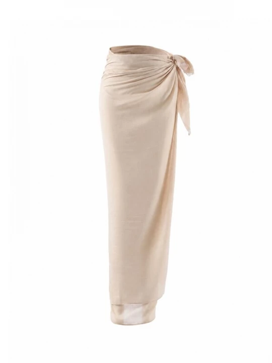 Foto van product Emilie collection Strandlaken 'Pareo sarong viscose' beige