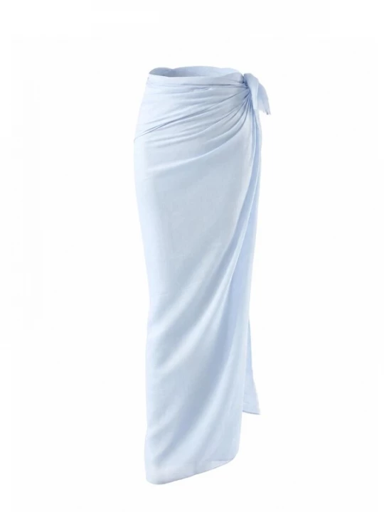 Foto van product Emilie collection Strandlaken 'Pareo sarong viscose' lichtblauw