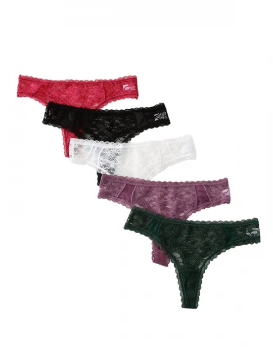 Foto van product Emilie collection String 'Multipack 5' gemengde kleuren