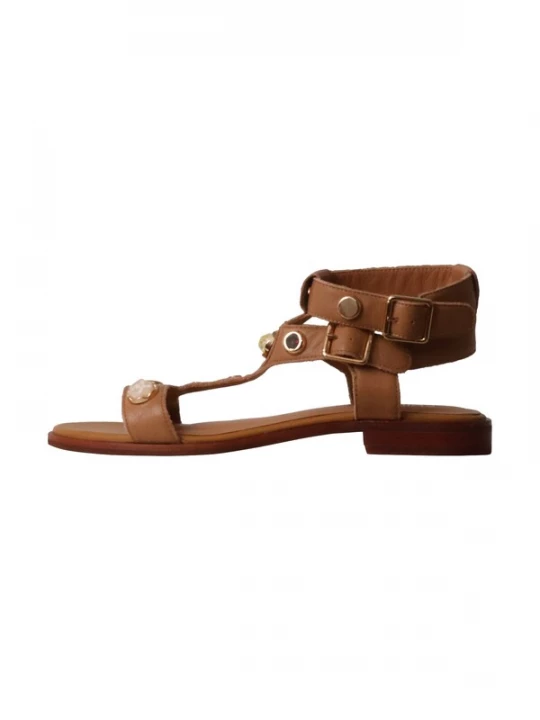 Foto van product Emilie Karston Sandaal 'Athena Ledersandalen' camel