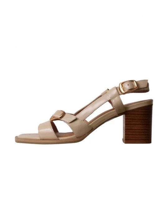 Foto van product Emilie Karston Sandaal 'Hawa Leder Absatzsandalen' crème