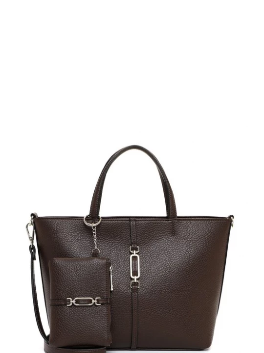 Foto van product Emily & Noah Shopper 'E&N Lewe' bruin