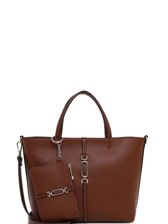 Foto van product Emily & Noah Shopper 'E&N Lewe' cognac