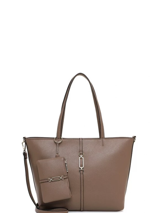 Foto van product Emily & Noah Shopper 'E&N Lewe' taupe