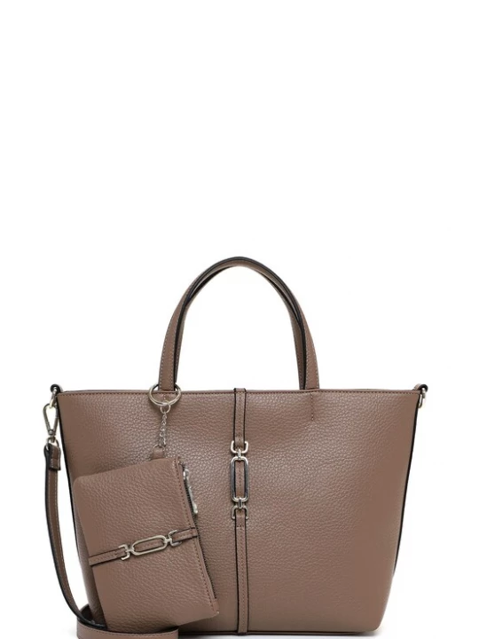 Foto van product Emily & Noah Shopper 'E&N Lewe' taupe