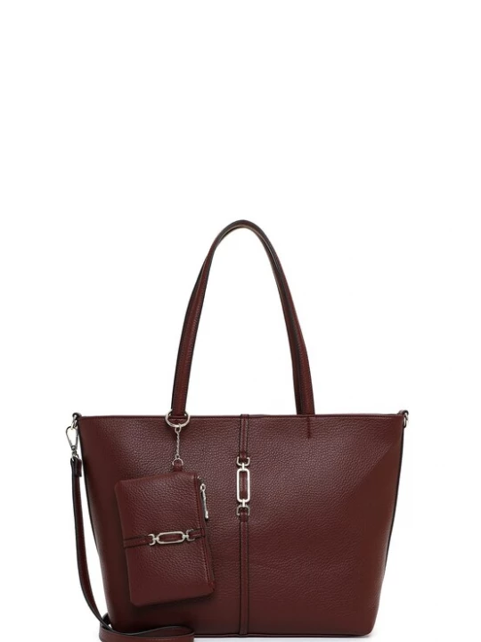 Foto van product Emily & Noah Shopper 'E&N Lewe' wijnrood