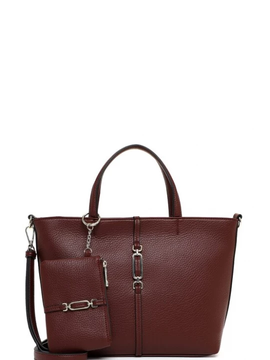 Foto van product Emily & Noah Shopper 'E&N Lewe' wijnrood